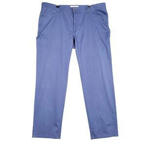 BRAX Blue Cadiz Lightweight Straight Leg Chino Pants SIZE 40 MEASURES 40x30